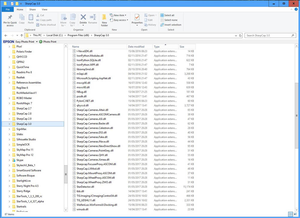 SharpCap Files Directory.JPG