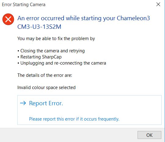 SharpCap error Chameleon3.JPG