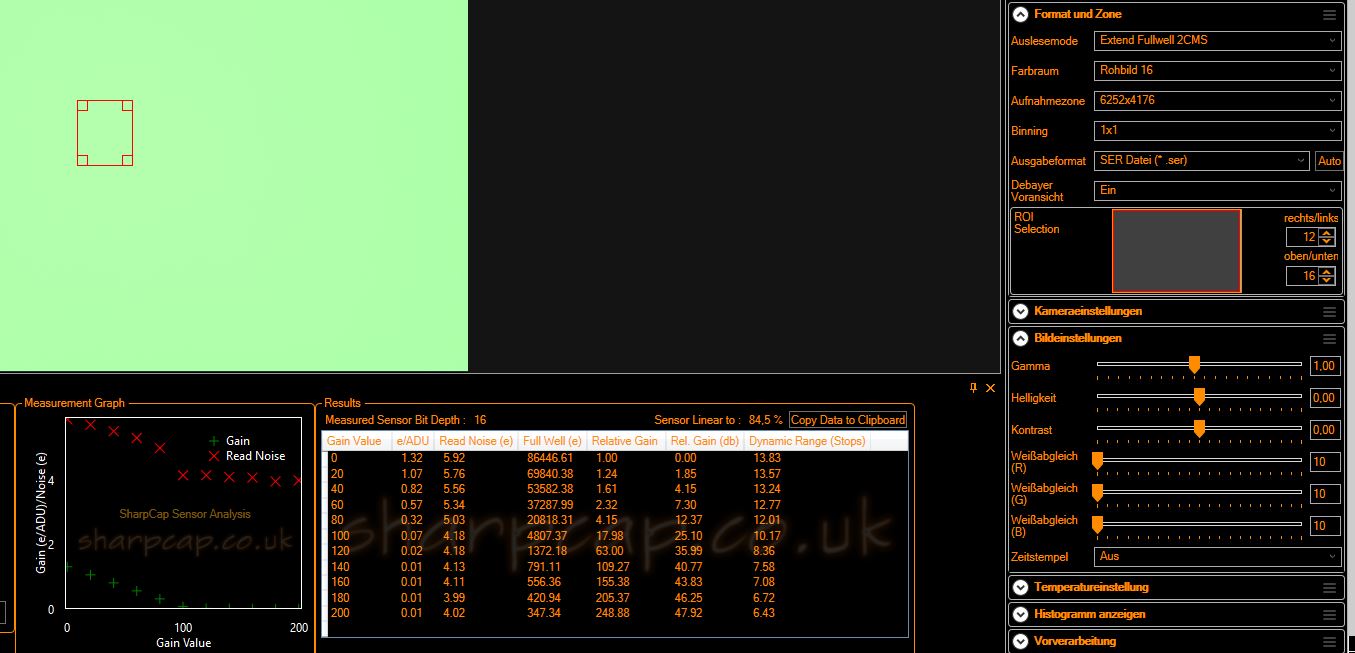 Sensor Analyse Ext FW Mode WB 10 SharpCap 4.0 beta.JPG