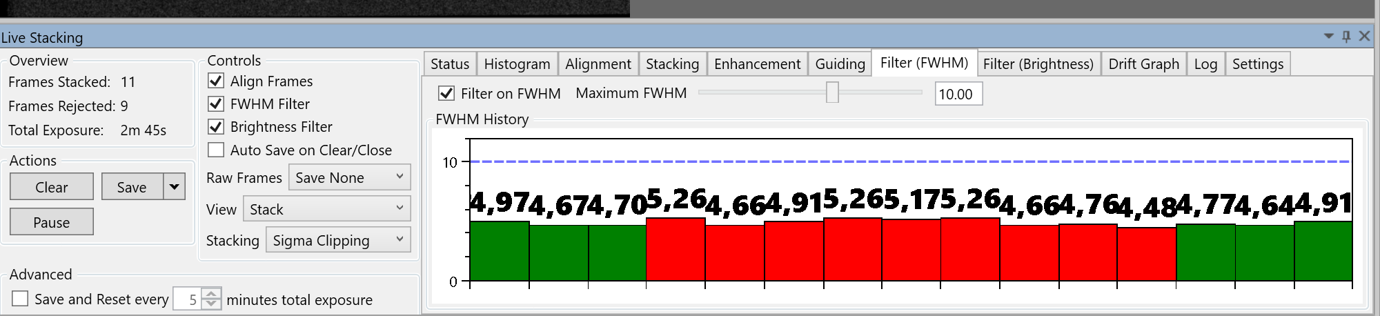 FWHM History numbers too big_MiniPC via Windows Remote Desktop.png